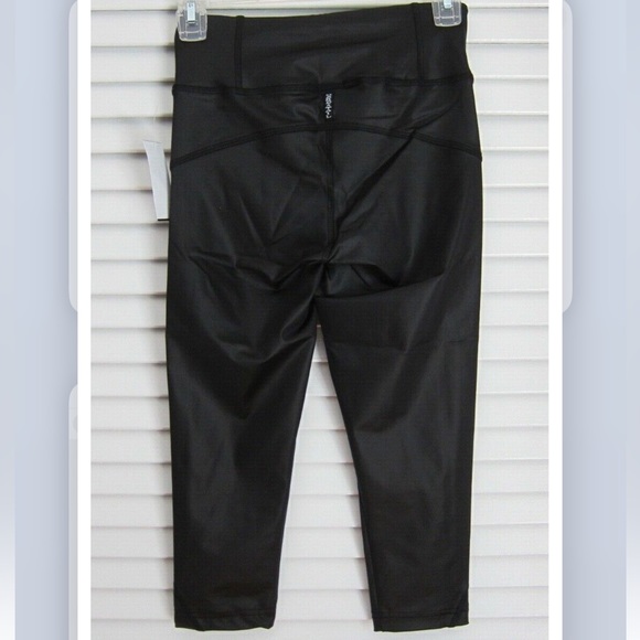 NWT Hard Tail Forever Liquid Back Copa Capris High Waist Black sz S - Picture 2 of 2